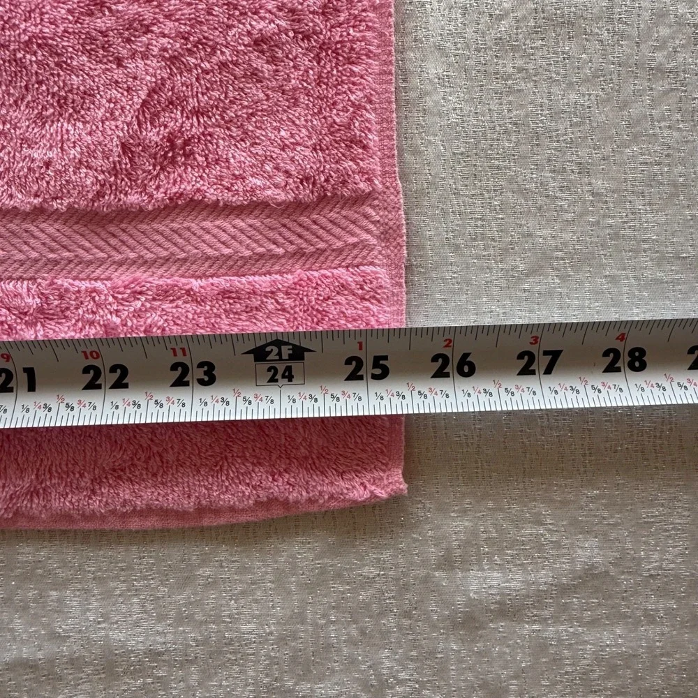 Vintage Pink Floral Bath Towel Lot 4 Cottage Granny Core Burgundy Retro Bath Vtg